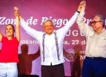 AMLO se despide de Sinaloa inaugurando distritos de riego