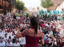 Claudia Sheinbaum promete reactivar el tren de pasajeros Tepic-Mazatlán-Nogales.