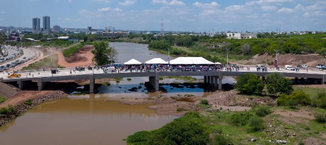 Inauguran puente sobre Rio Humaya que une a Santa Fé con Blv. Sánchez Alonso